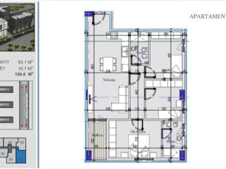 Shitet apartament 3+1 zona: Laprake / Spitali ushtarak / Dogana