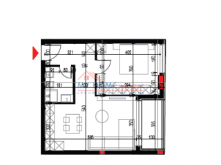 Apartament 1+1 ne Shitje Paskuqan